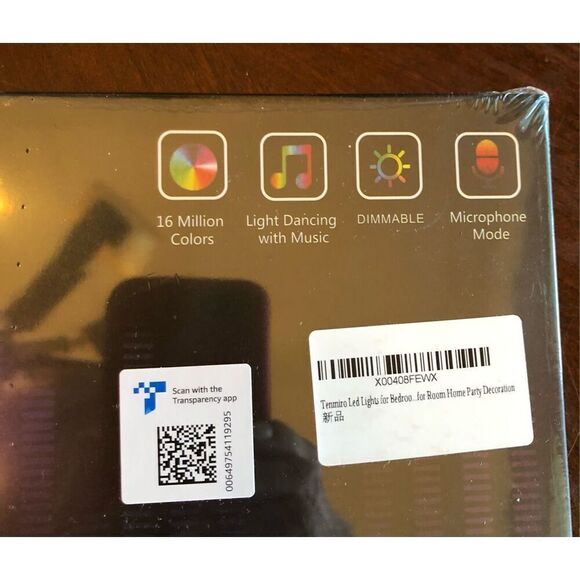 KEEP SMILE - NWT Sealed Box 100' Strip Lights/2 Rolls of 50' Each/Bluetooth - Picture 4 of 12